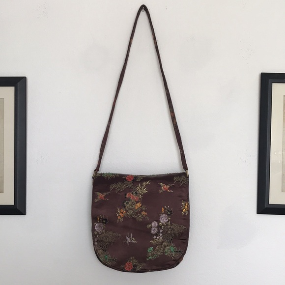 Japanese Beaded Messenger-Style Purse - Picture 2 of 7